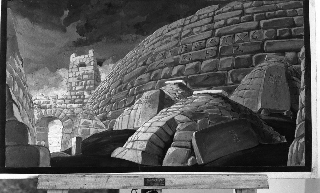 bozzetto per scenografia, serie di Cambellotti Duilio (sec. XX)